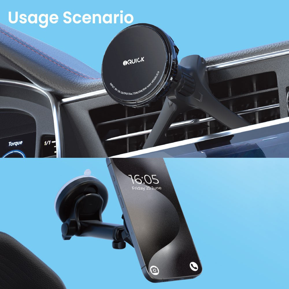 iQuick Magnetic Car Mount Charger with Cooling Semiconductor Radiator IC9 COOLGEAR 15W iQuick Magnetic Car Mount Charger with Cooling Semiconductor Radiator IC9 COOLGEAR 15W